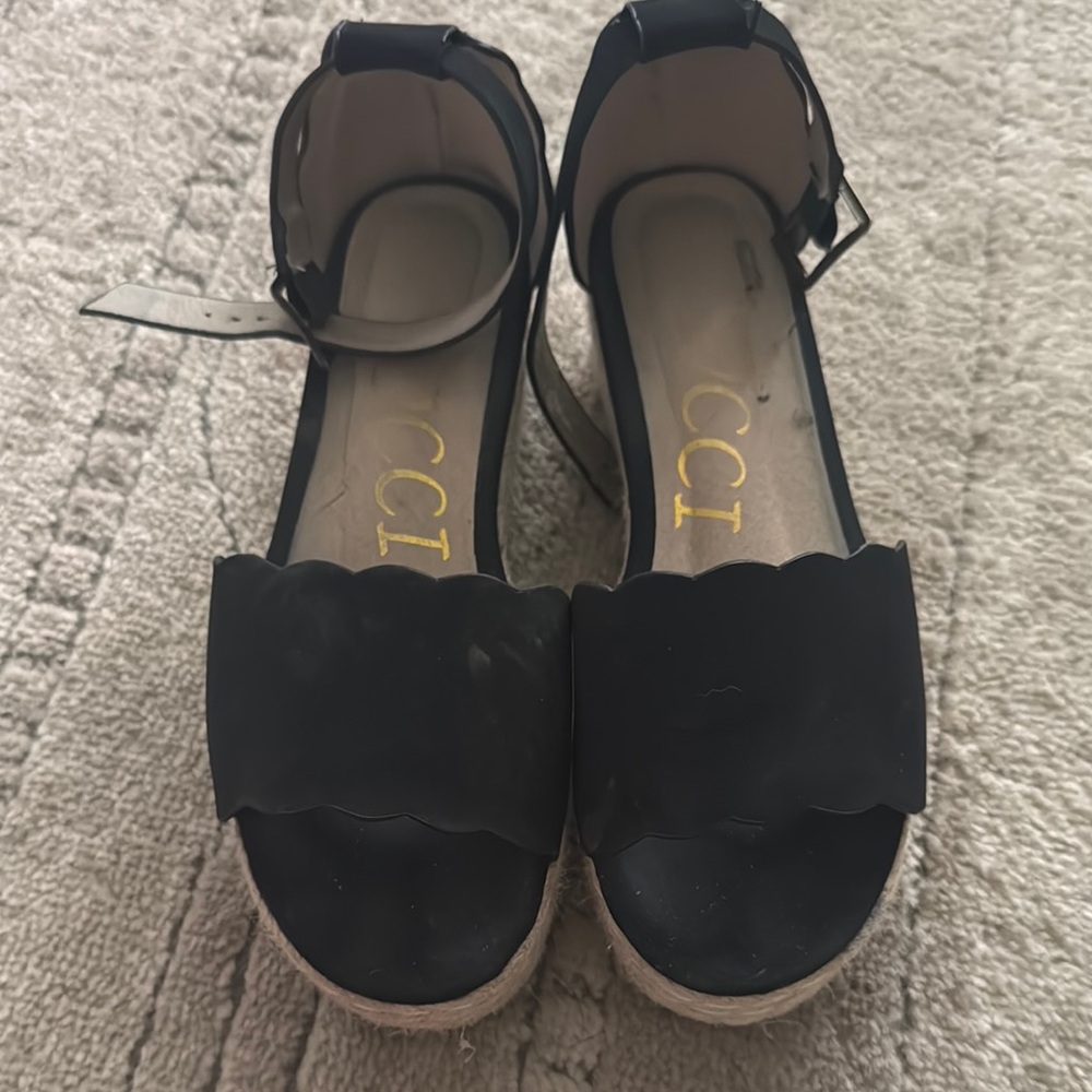 CCOCCI Black Sandals
